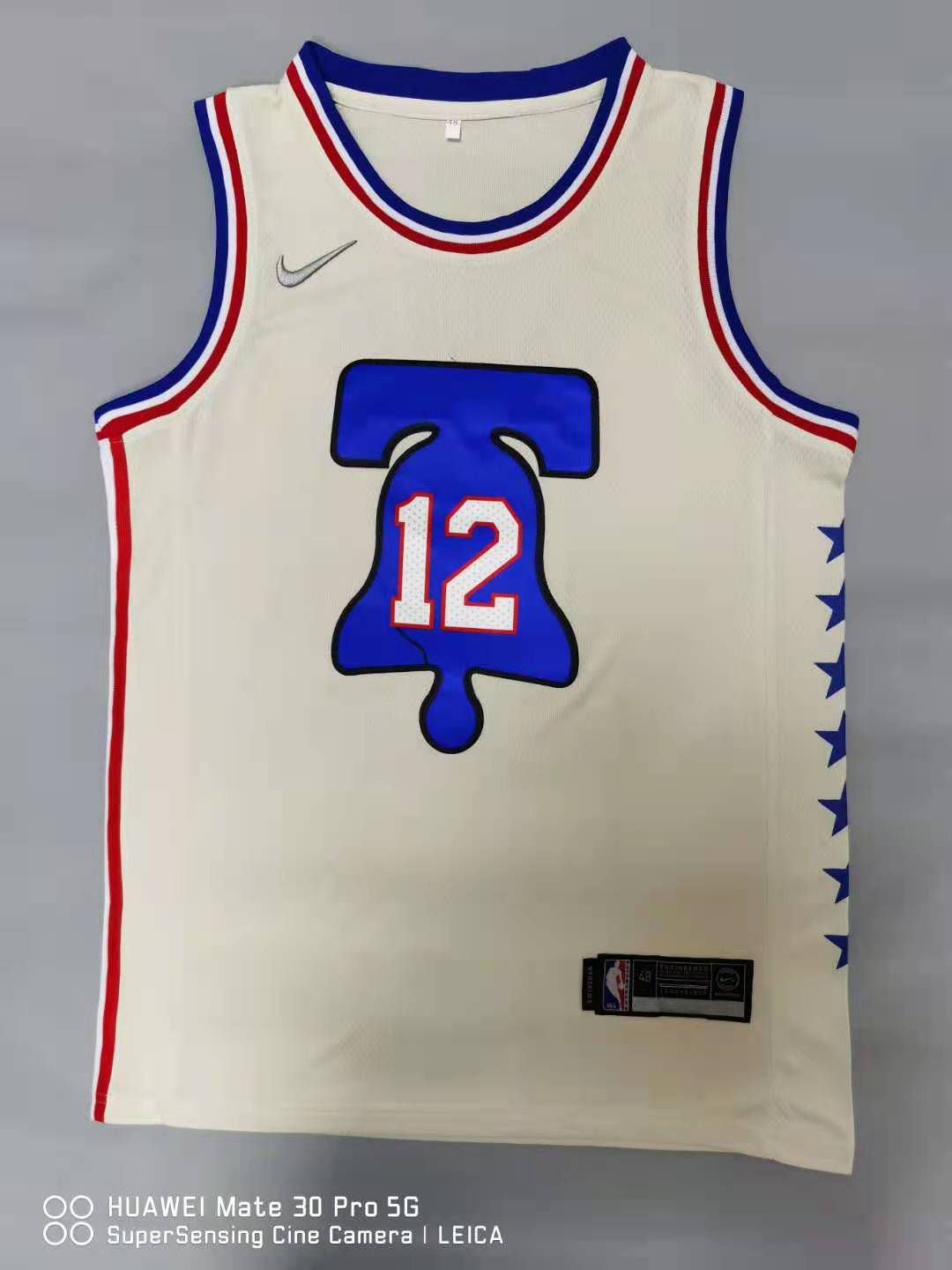 Men Philadelphia 76ers #12 Harris Cream 2021 Nike Game NBA Jersey->philadelphia 76ers->NBA Jersey